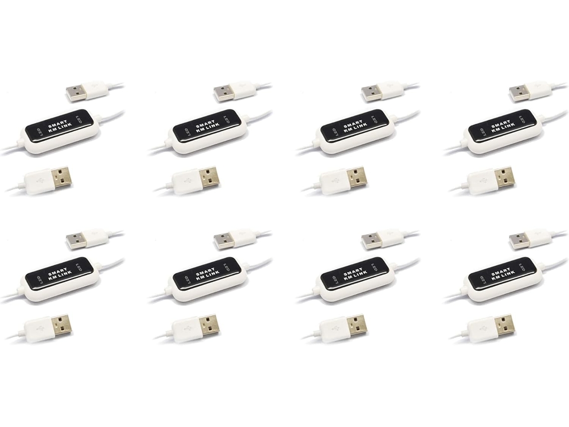 Cable De Enlace De Datos Sincronizado Para Compartir Teclado Y Ratón Con 8 Puertos Usb 2.0 Smart Km Link (pc).