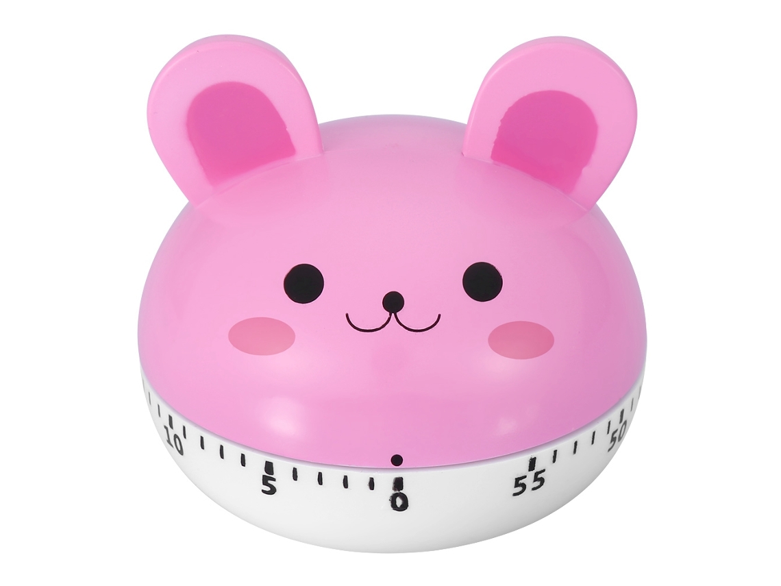 Temporizador De Cocina Mecánico Con Forma De Conejo Rosa, Temporizador De Cocina
