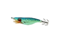 Danu26-luminoso Calamar Artificial Glow In Dark Anzuelo De Pesca Jig Bait Nocturno Azul