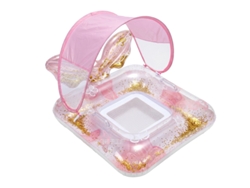 Boia de Natação Inflável CHRUI com Proteção Solar para Adultos 47-80kg 85x98cm (rosa) | CHRUI