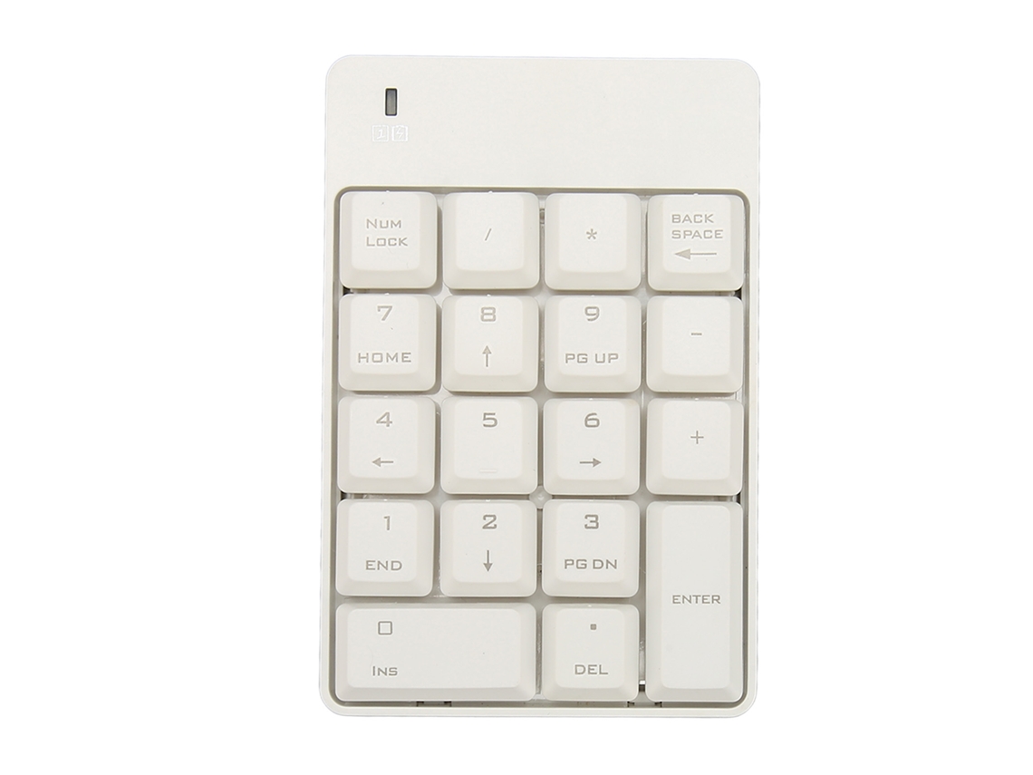 Teclado Numérico Inalámbrico Usb 18key Blanco