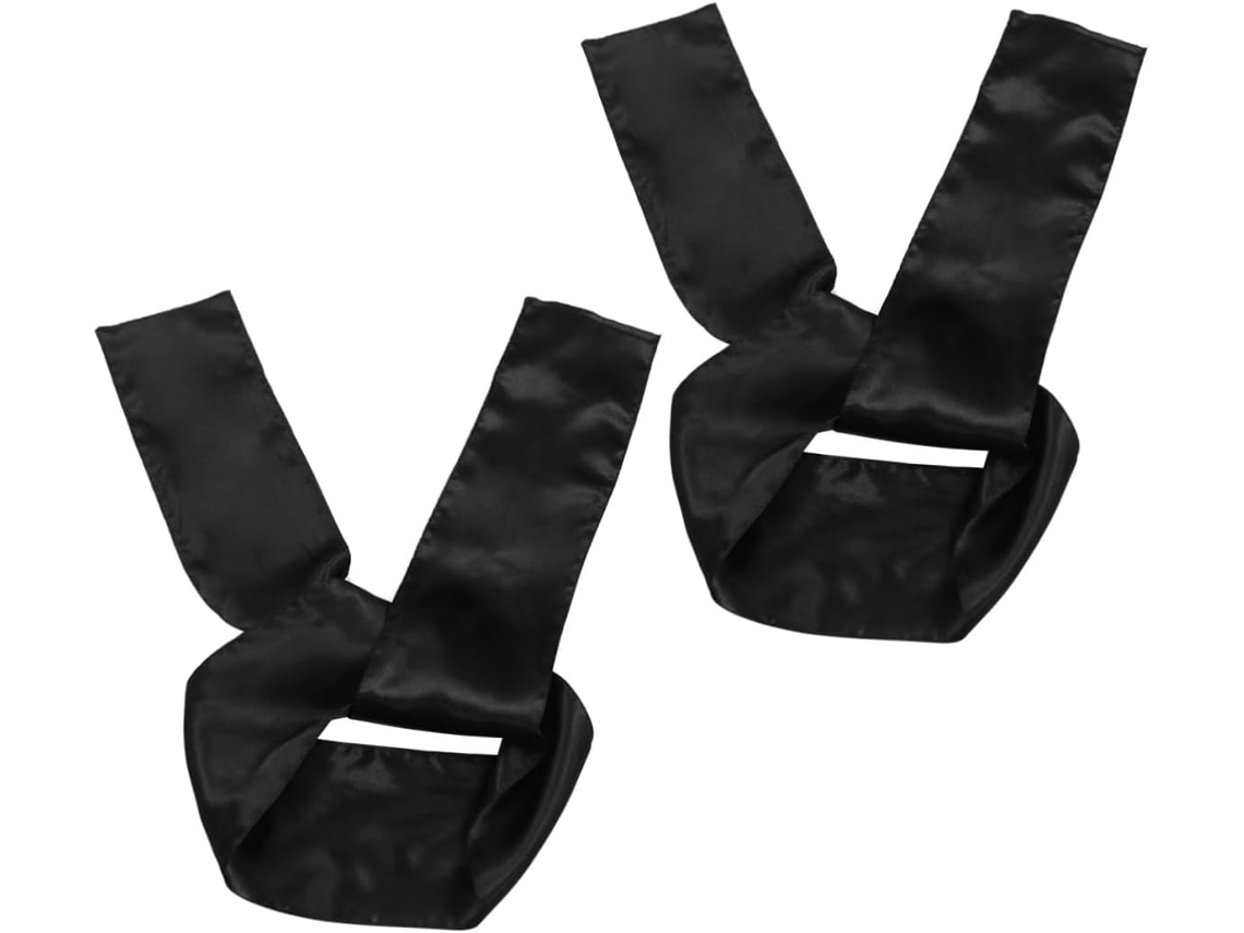 2pièces Bandeau Satin Para Perruque Sans Foulard Ni Élastique Lot De Bandeaux Práctico Voyage Et...