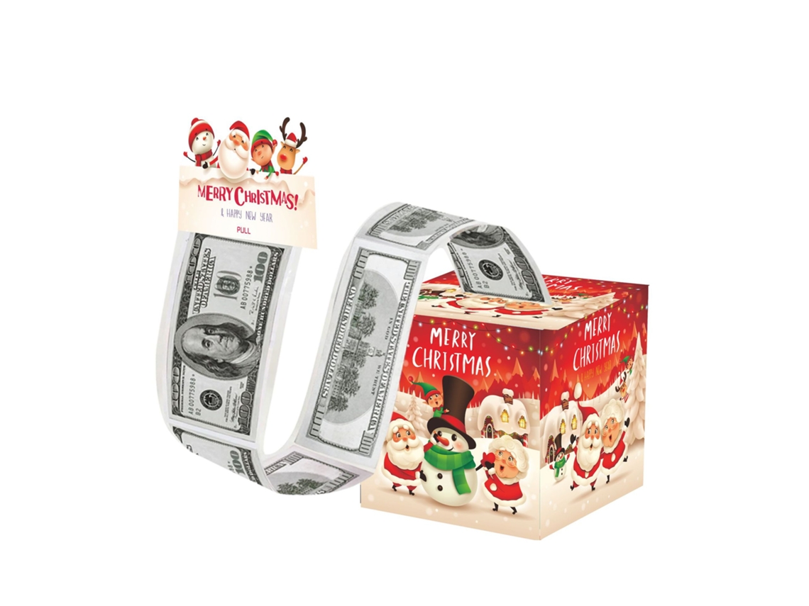 Caja de regalo navideña para dinero, organizador de dinero DIY con 50 bolsas transparentes Aeuzwr (Estilo 5)