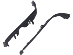 Difusor De Parachoques Trasero, Decoración Inferior, Estilo Alerón, Negro, 4 Piezas, Labio De Alerón