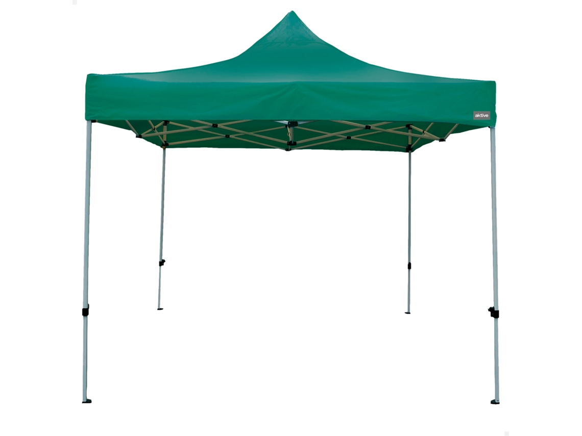 Cenador Plegable Y Ajustable En Altura Max-air 300x300x220/320 Cm Verde Aktive
