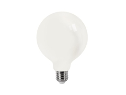 Bombilla LED de filamento mate E27 G95 4 W, ópalo frío