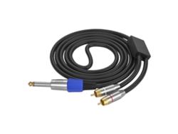 Cable Adaptador En Y De 6,35 Mm Macho A Estéreo - Línea De Conexión De Conversión