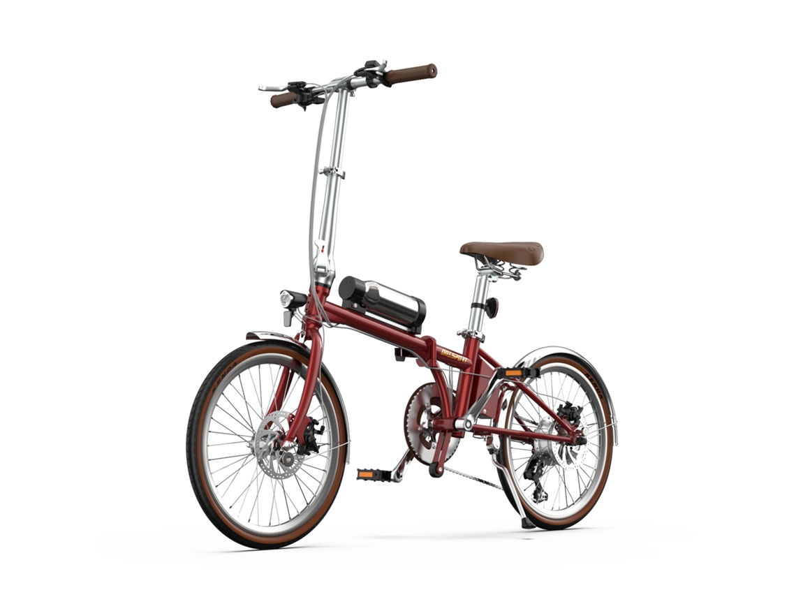 Bicicleta eléctrica plegable Onesport Ot02 Pro, motor de 250W, ruedas de 20 pulgadas, cambio Shimano de 7 velocidades.