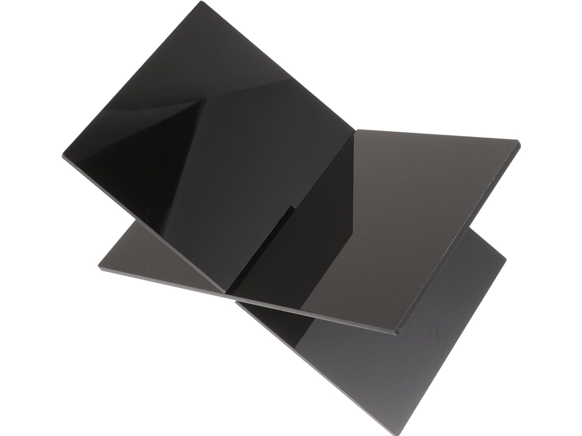 Soporte Para Libros De Gran Formato, Soporte De Lectura De 15x31 Cm, Negro, 4 Mm De Grosor, Ajustable Y Versátil.