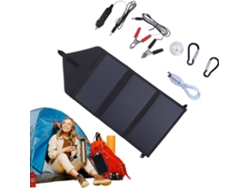 Kit De Panel Solar Portátil, Generador Plegable Triple De 100 W, 29 X 15,3 Cm / 11,4 X 6,0