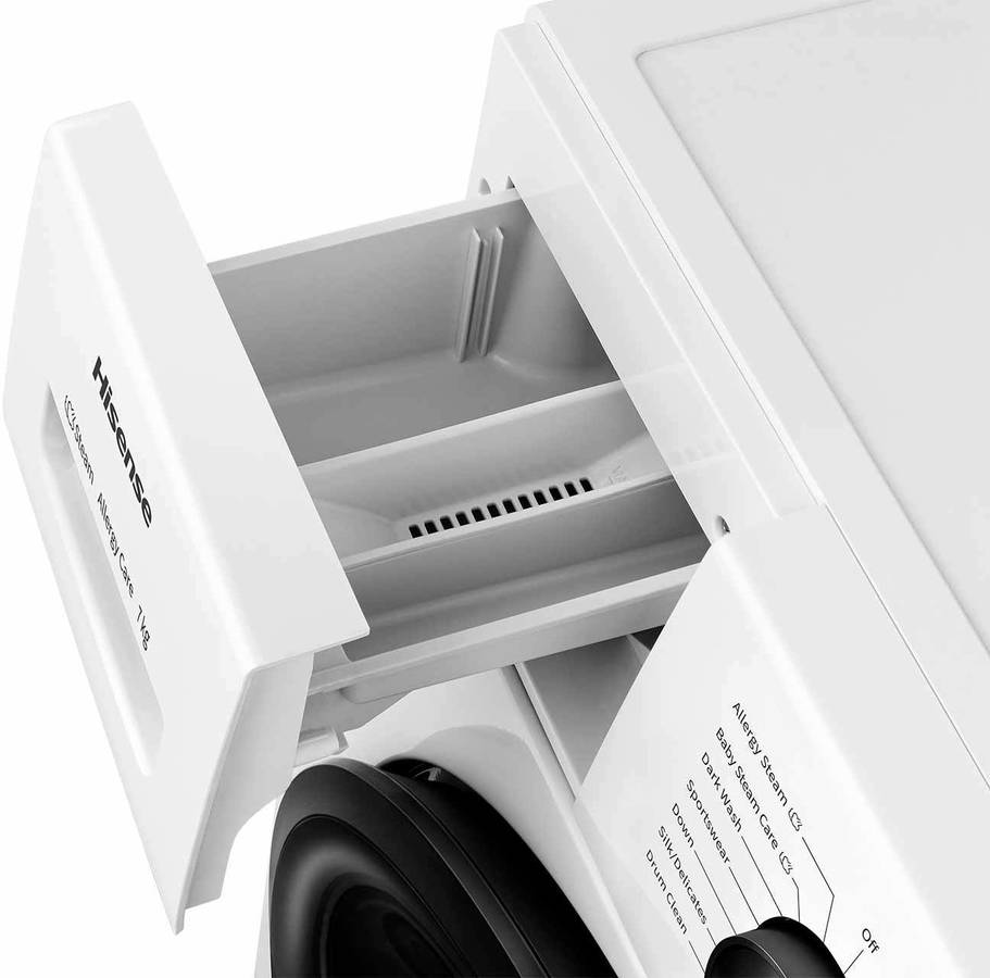 Lavadora HISENSE WFPV7012EM (7 kg - 1200 RPM - Blanco)