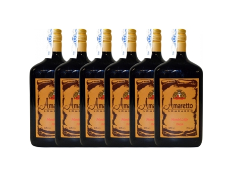 Licor PEQUEÑOS PRODUCTORES Amaretto Lombardo (0.7 L - 6 unidades)