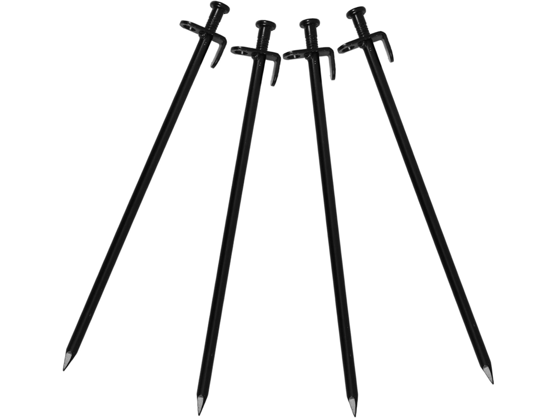 Juego de 4 estacas metálicas para paisajismo, herramientas de jardinería, clavos para fijar plantas Gokoco
