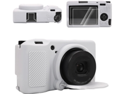 Funda EIFSON para Ricoh Griii/griiix, con protector de pantalla y tapa de lente extraíble (compatible, gris)