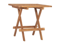 Mesa de jardín plegable de 50 x 50 x 50 cm, madera maciza de teca, DKD HOME DECOR