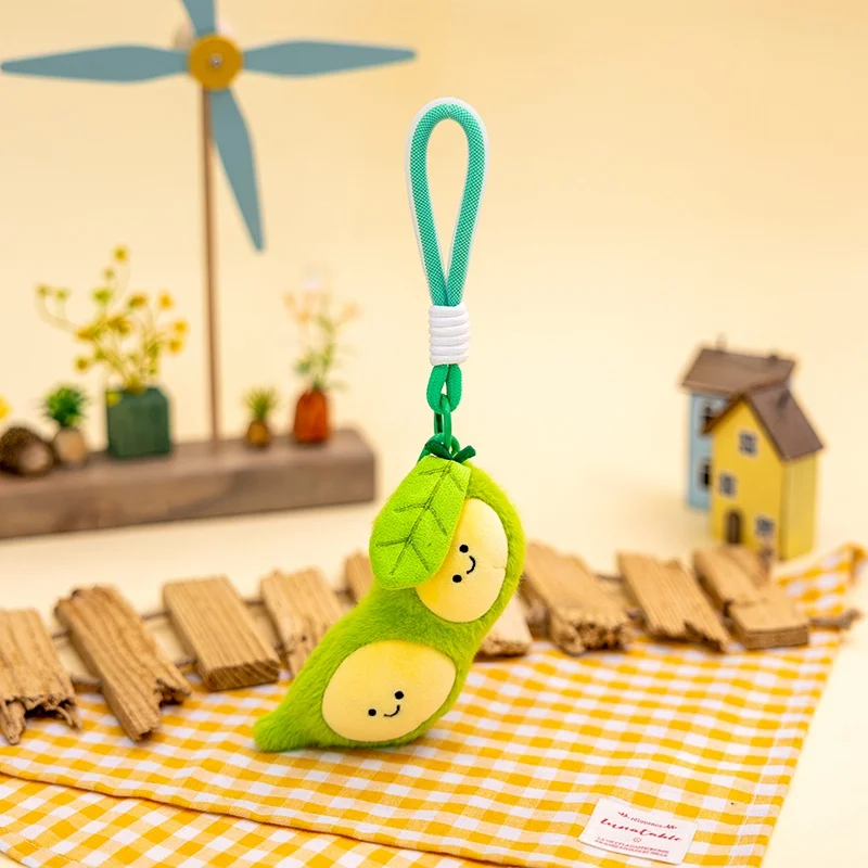 (guisante) Lindo Llavero De Peluche/llavero De Peluche Suave