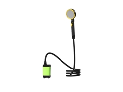 (Verde, capacidad de 9000 ml) Bomba de ducha portátil para camping con pantalla, recargable.