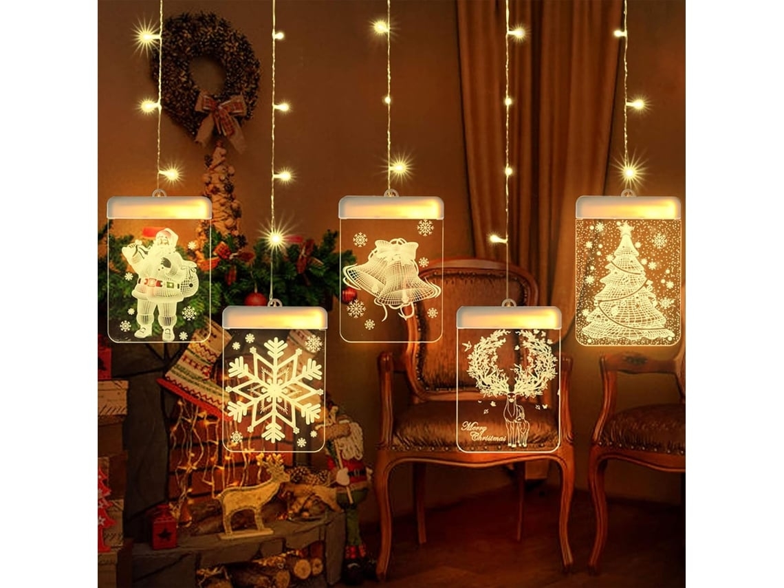 Lámparas De Cortina Creativas, Aptas Para Decoración De Interiores Y Exteriores*.
