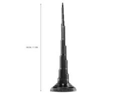 Maqueta En Miniatura De La Torre Burj Khalifa, Decorativa, De Aleación, Hecha A Mano, Para Mesa De Dubái, 18 Cm.