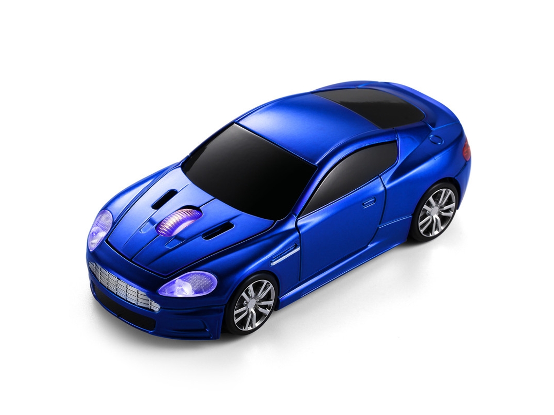 Ratón portátil Yizhood 2.4G inalámbrico 1600DPI 3D mini USB óptico deportivo para portátil, PC, tableta, regalo, azul profundo