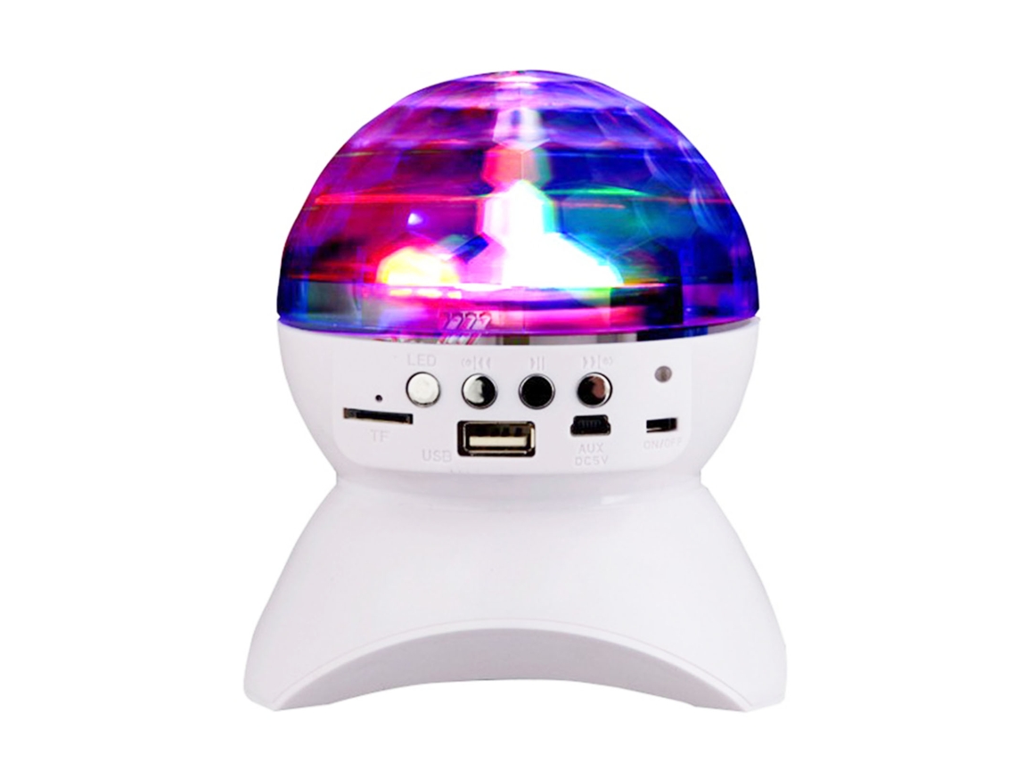 Altavoz Inalámbrico Bluetooth Led Light Doble Canal Bt 3.0 Usb Recargable Colorido Altavoz De Luz Para Fiesta En Casa Cuarto Oficina