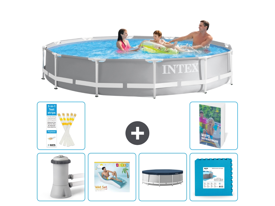 Intex Piscina Prism Frame Redonda - 366x76 Cm - 7-peças S311