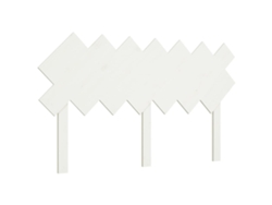Maison Exclusive - Cabecero De Cama Madera Maciza De Pino Blanco 141x3x80,5 Cm