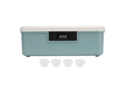 Caja De Almacenamiento De 16 Litros Con Cerradura De Combinación Para Documentos Y Objetos Importantes Con Compartimentos - Azul