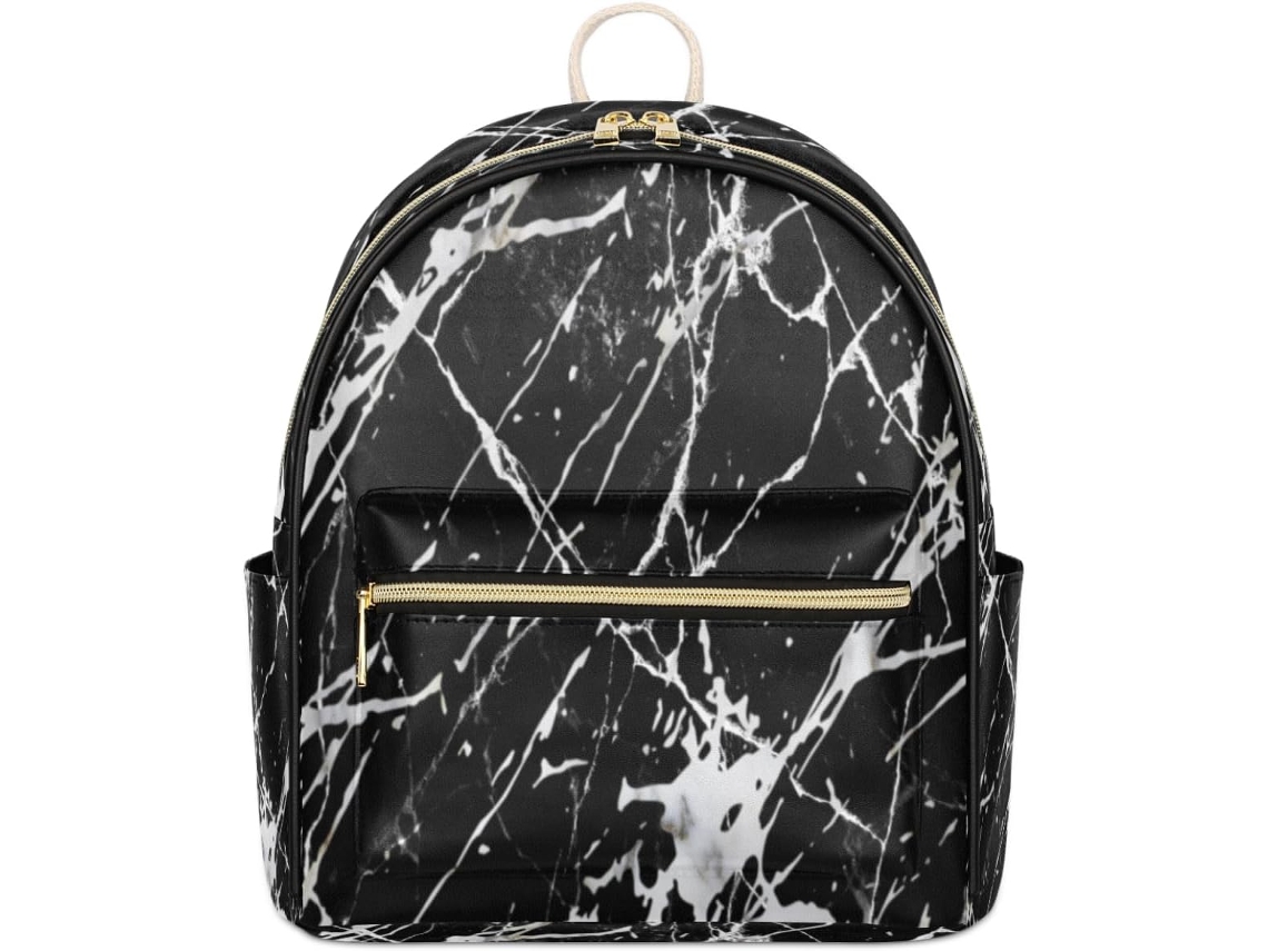 Mochila Tropicallife Piel Texturizada Estampado Mármol Para Niñas Mujeres Niños Mochila Escolar Bolso Hombr