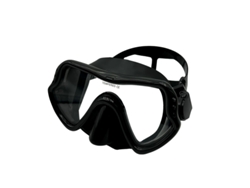 Máscara de buceo impermeable antivaho, equipo de snorkel profesional, color negro