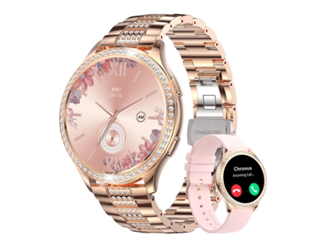 Reloj Inteligente CHRONUS AK53 Realizar/Recibir Llamadas Diamante-Oro Rosa