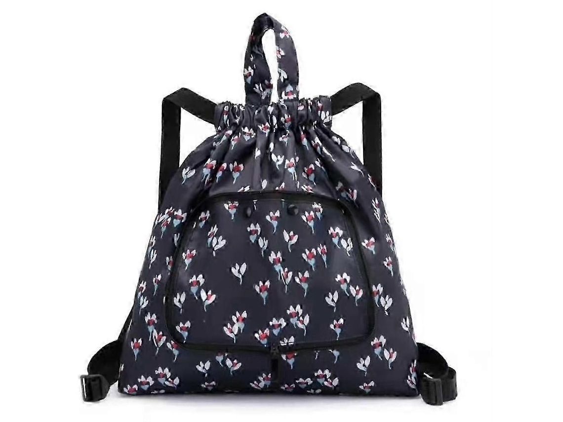 Mochila con cordón ajustable, plegable, resistente al agua, ideal para deportes, gimnasio, compras, playa, natación y viajes. GOKOCO