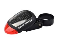 Luz trasera solar para bicicleta Yizhood IPX8 ajustable, color negro
