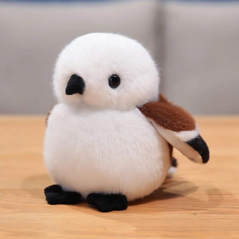 (pecho 12cm) Peluche Realista De Pájaro De 12 Cm Que Emite Un Sonido Al Agitarlo.