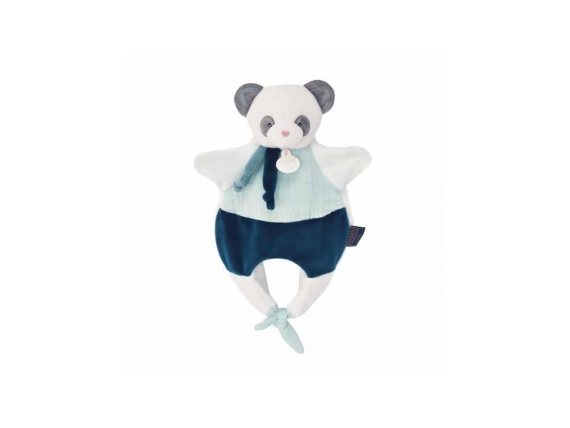 DOUDOU ET COMPAGNIE Edredón Panda Verde 30 cm