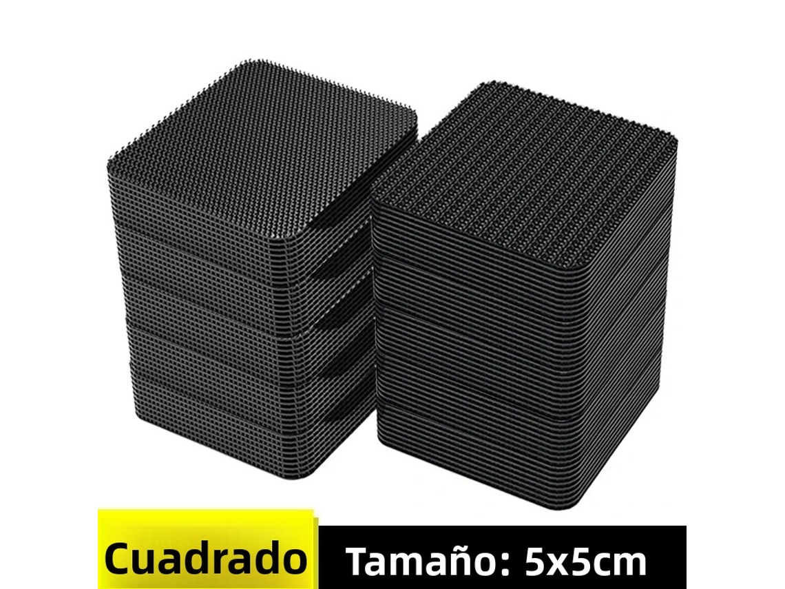 (12 Piezas Cuadradas) Adhesivos Antideslizantes De Doble Cara Con Cierres De Velcro Autoadhesivos Para Sofás Y Accesorios Del Hogar.