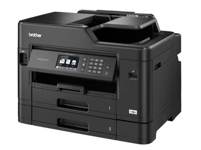 Impresora BROTHER MFC-J5730DW (Multifunción - Inyección de Tinta - Wi-Fi) — Resolución: 4800x1200 ppp | Velocidad de impresión: N|B 35 ppm, Color 27 ppm