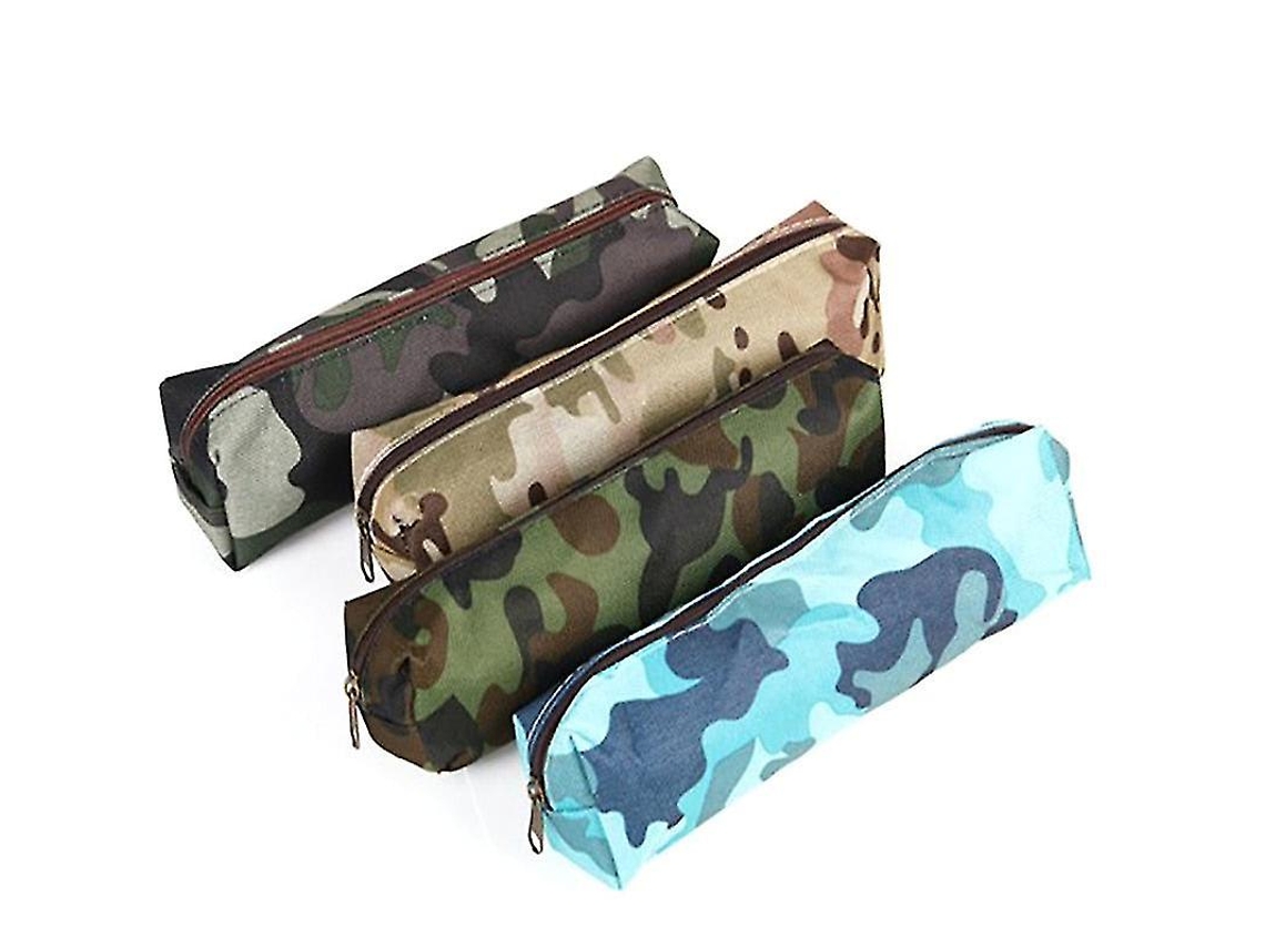 Estuche de camuflaje militar, estuche para bolígrafos, papelería, estuches para lápices, Chennnls amarillos