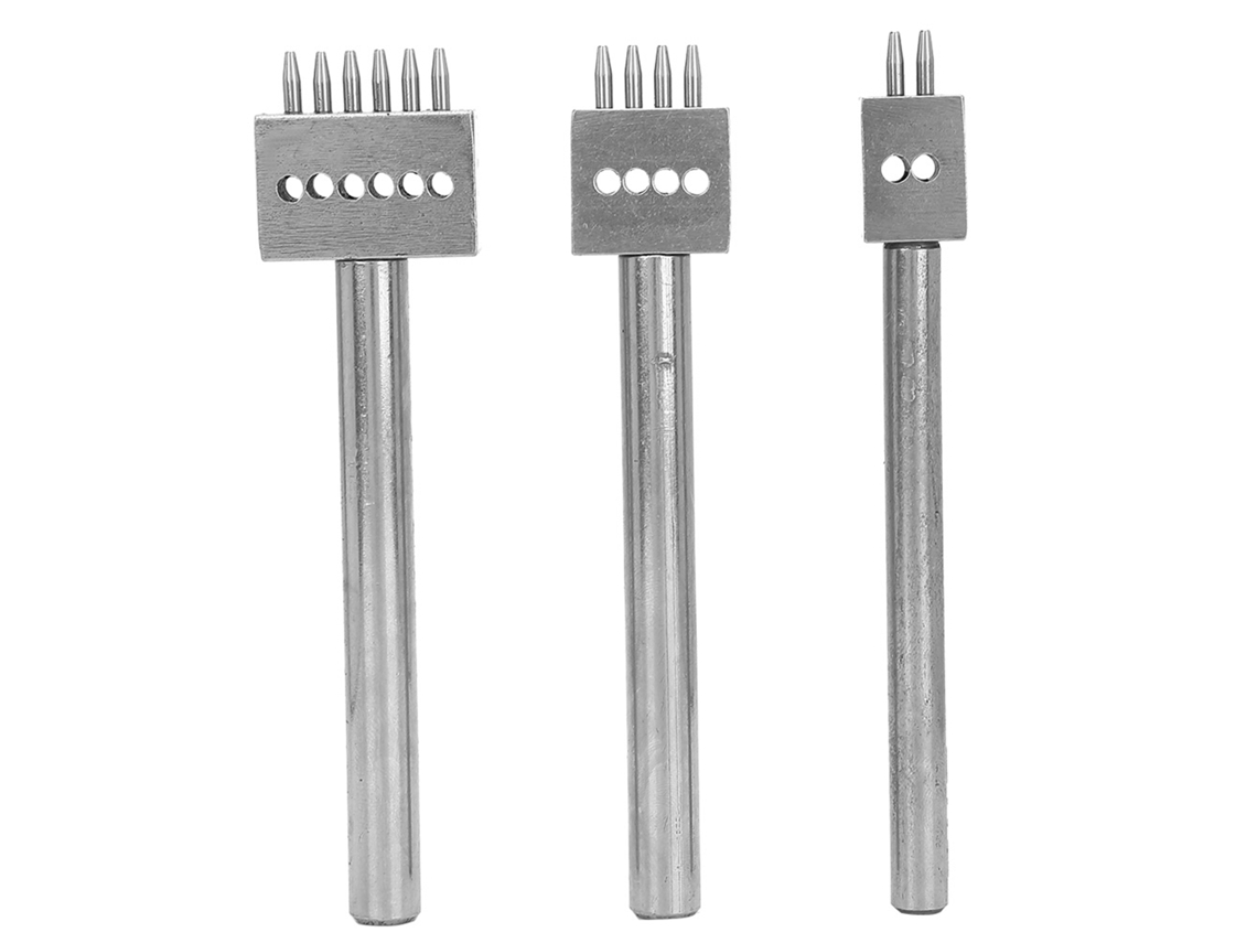 Herramienta para perforar cuero (3 piezas) para bricolaje