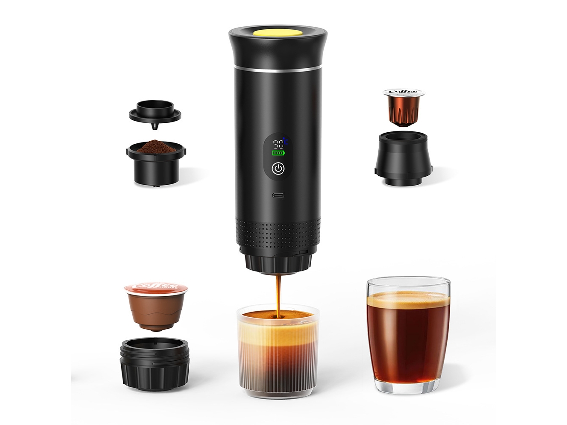 Cafetera portátil, cafetera de cápsulas multifuncional 3 en 1 Eifson