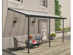 CANOPIA Sierra Pérgola Cobertor de Terraza de Aluminio 2,3X4,6 m Gris