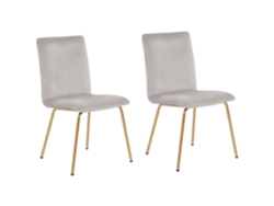 Elegância e modernidade: RUBIO BELIANI Rubio de Veludo Cinzento 47x41x80