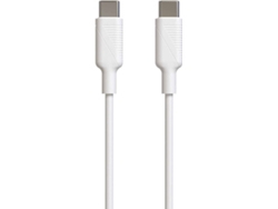 Cable MUVIT MCUSC0008 (USB-C - USB-C - 1.2m - Blanco)