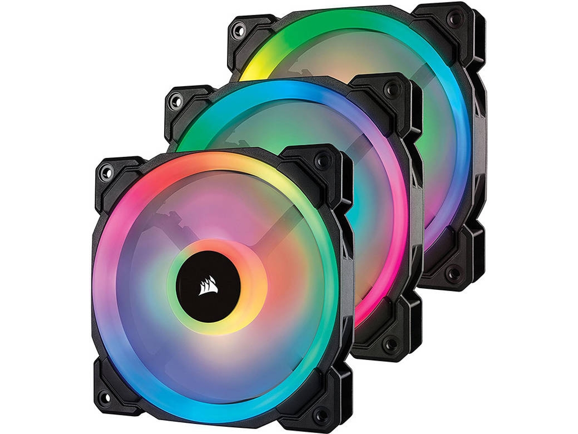 VENTOINHA CORSAIR LL120 120MM RGB P3 BK