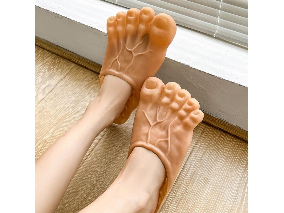 Pantuflas Unisex Divertidas Con Diseño Para El Dedo Gordo Del Pie, Ideales Para El Hogar, La Playa Y El Verano. Tallas 36-45.