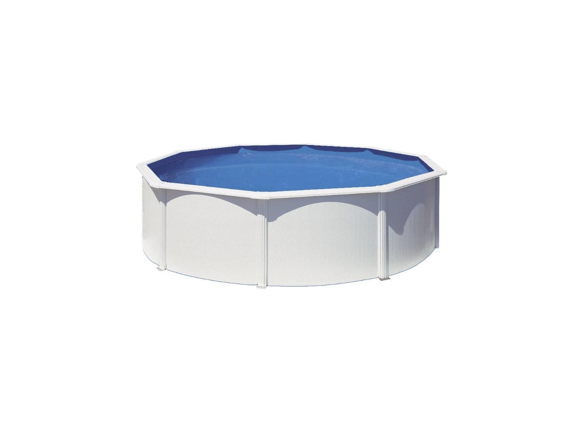 Piscina de Acero GRE Blanca (460x120 cm)