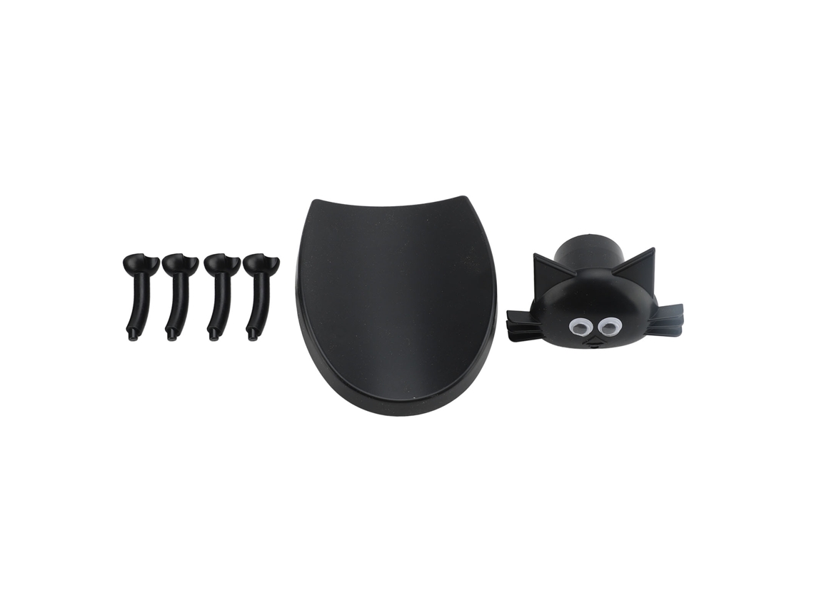 Soporte decorativo para papel higiénico con forma de gato para el baño.
