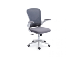 Silla de oficina Lexi Blanco - Tejido transpirable Gris 64 x 98/108 x 66 cm