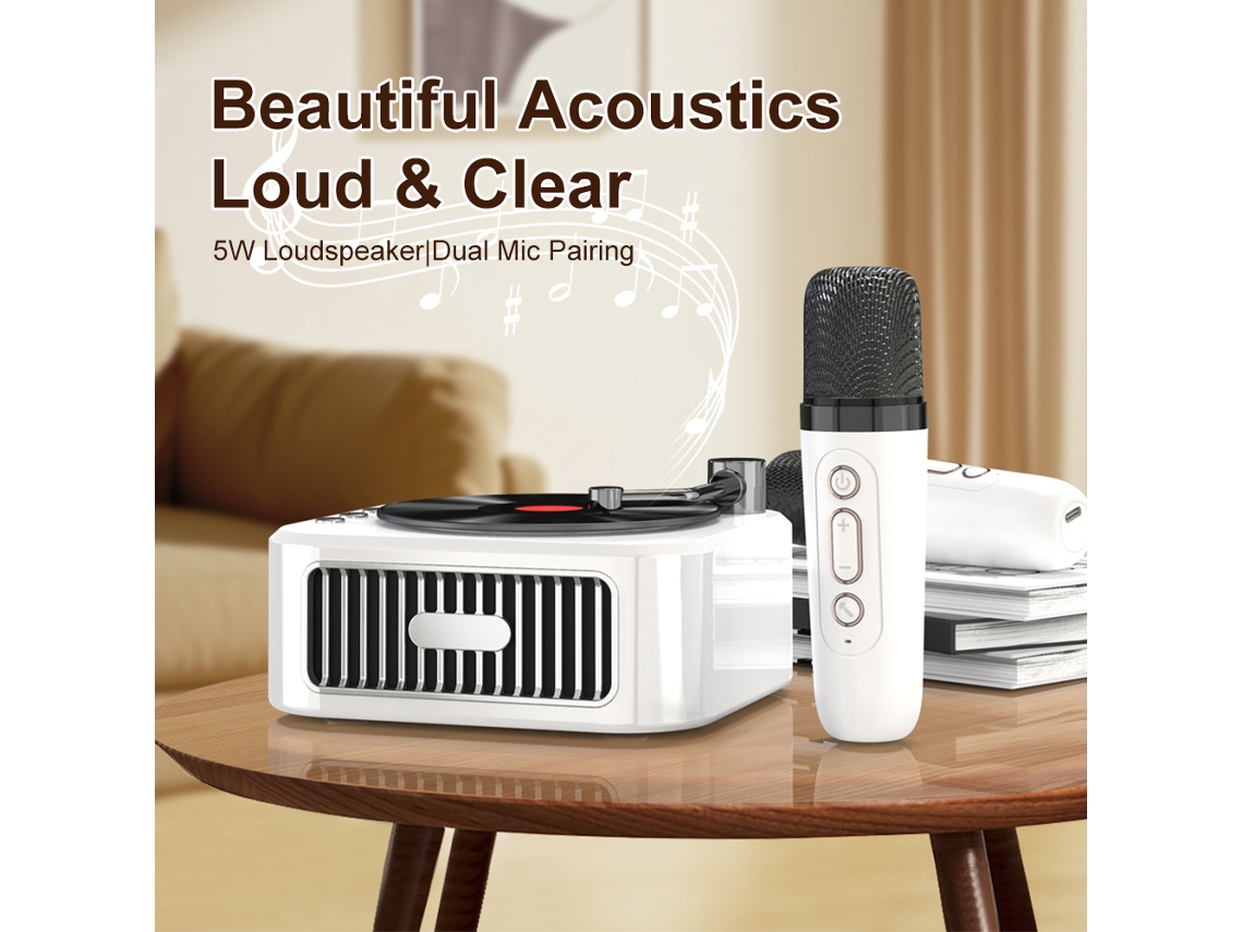 Altavoz Inalámbrico Portátil Bluetooth Con Micrófono Sonido Hifi Bt5.3 Duración De Reproducción De 10 Horas