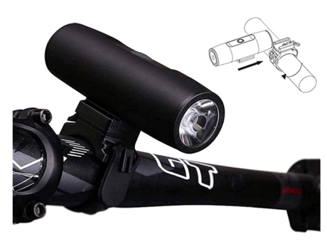 Juego de luces de bicicleta Super brillante Juego de luces de bicicleta Luces delanteras de bicicleta Luz de bicicleta Reca-Black ENZONS